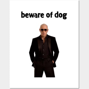 Beware of Pitbull Posters and Art